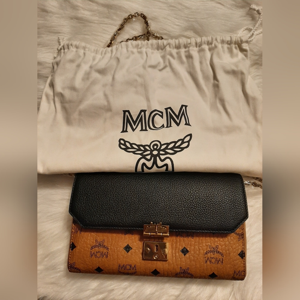Authentic MCM Millie Viseto Colorblock Crossbody Bag